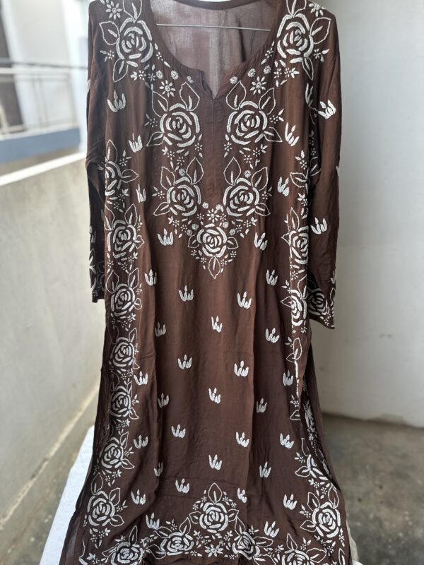 RUHANI MODAL Cotton Chikankari Kurti With Fine Lucknowi Chikankari - Image 8