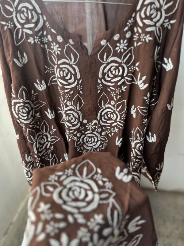 RUHANI MODAL Cotton Chikankari Kurti With Fine Lucknowi Chikankari - Image 10