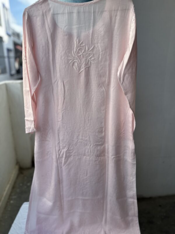 MIRA MUSLIN Cotton Chikankari Kurti With Fine Lucknowi Chikankari - Image 4