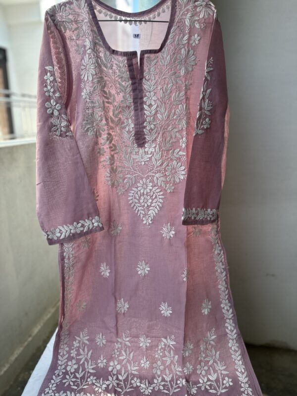 NAZAQ Cotton Chikankari Kurti With Fine Lucknowi Chikankari - Image 22
