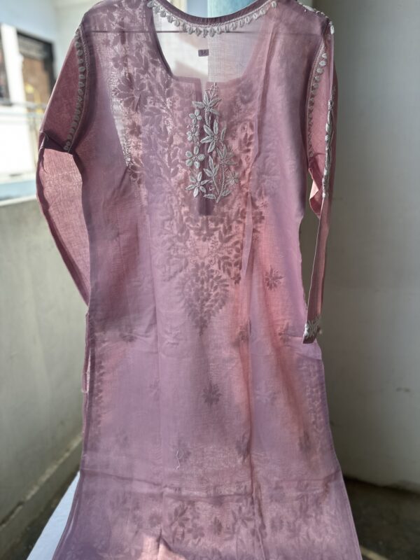 NAZAQ Cotton Chikankari Kurti With Fine Lucknowi Chikankari - Image 23