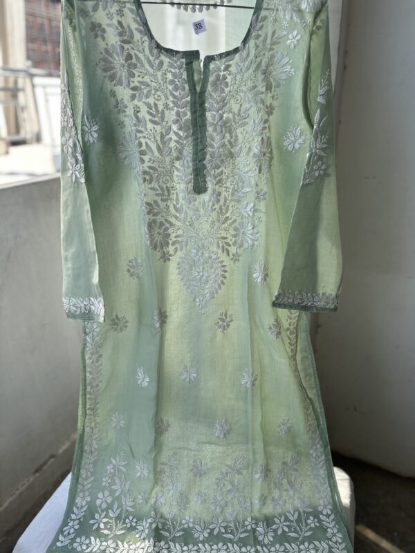 NAZAQ Cotton Chikankari Kurti With Fine Lucknowi Chikankari - Image 24