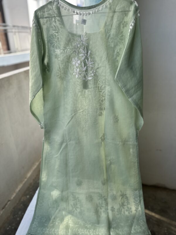 NAZAQ Cotton Chikankari Kurti With Fine Lucknowi Chikankari - Image 25