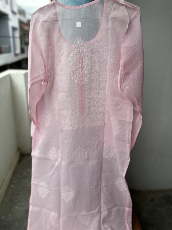 NAZAQ Cotton Chikankari Kurti With Fine Lucknowi Chikankari - Image 5