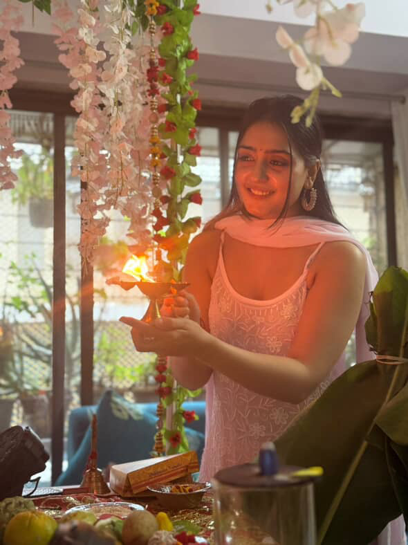 Viscose Georgette Noodle Strap 3 Piece Chikankari Plazzo Set With Fine Lucknowi Chikankari Pearl And Beads Work - Image 8