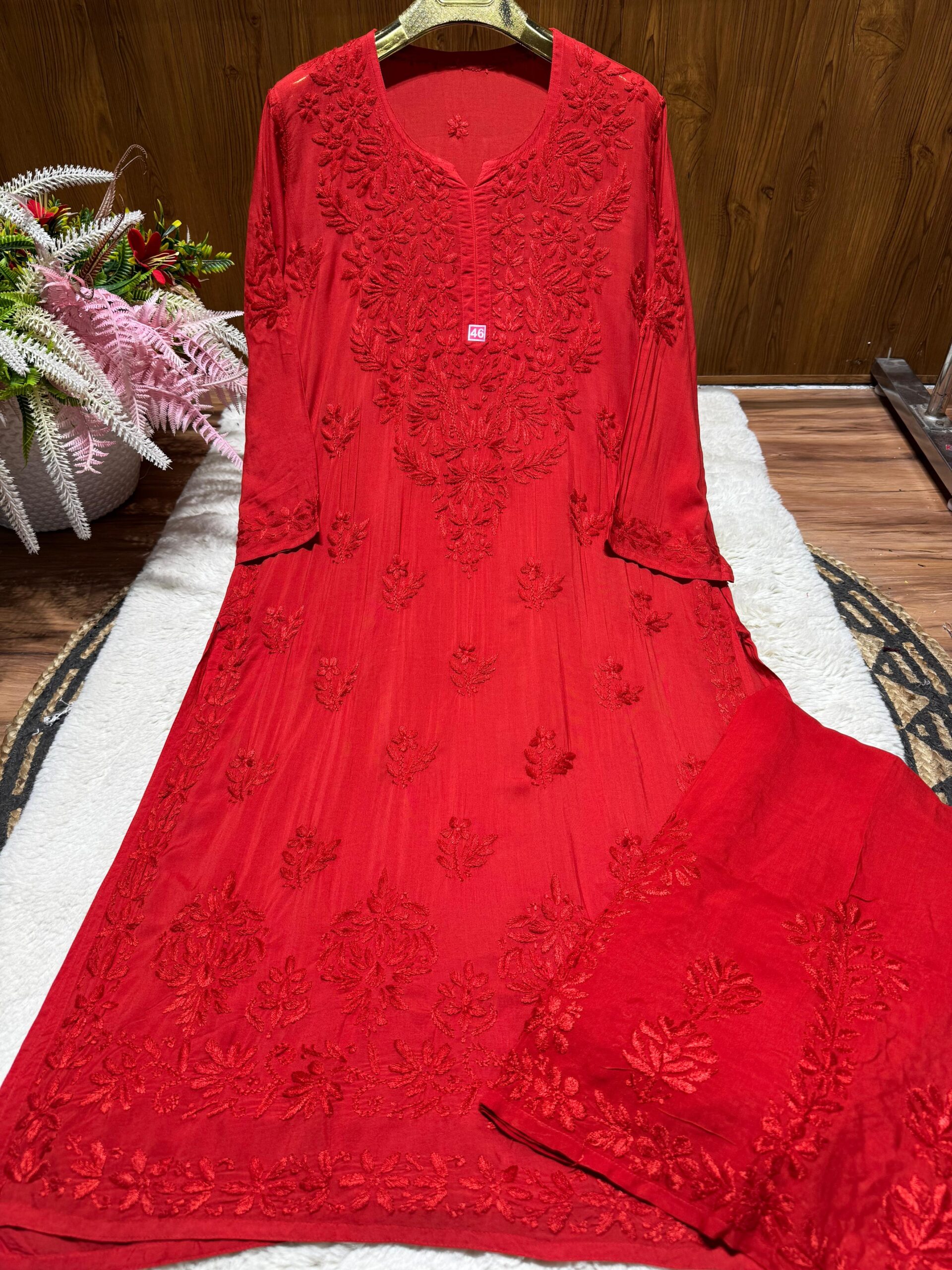 Modal Chikankari  Plazzo set